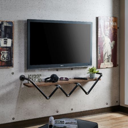 If placed under the TV, it can be used as a TV wall shelf.